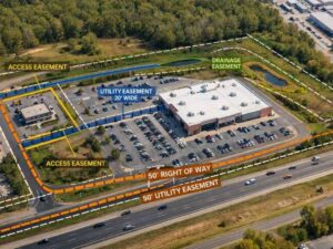 Alta survey commercial property easements closing - ALTA SURVEY Oklahoma ALTA survey of a commercial property showing easements such as access, utility, drainage, and right-of-way before closing